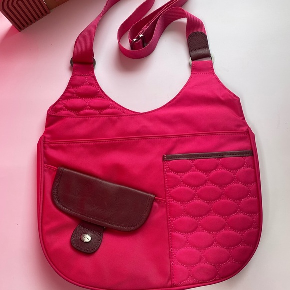 Mosey Life by Baggallini  Travel fuchsia, pink, Crossbody  / Bag Purse - Picture 4 of 13